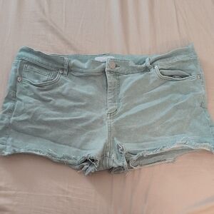 LOFT Mint Green Jean Shorts